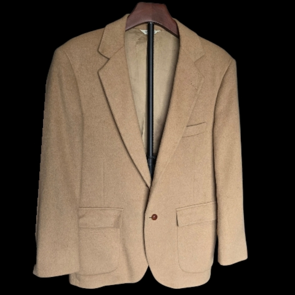 Camel Hair Blazer By Christopher Hayes Size 42